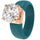 Silicone Ring – 7mm Round Solitaire CZ | Patented Design - GlowStone Collection by Rinfit