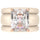 Emerald Cut CZ Silicone Ring Set for Women, 2 Thin Stackable Rings, 10x8 mm CZ Stone, Patented Design, GlowStone Collection