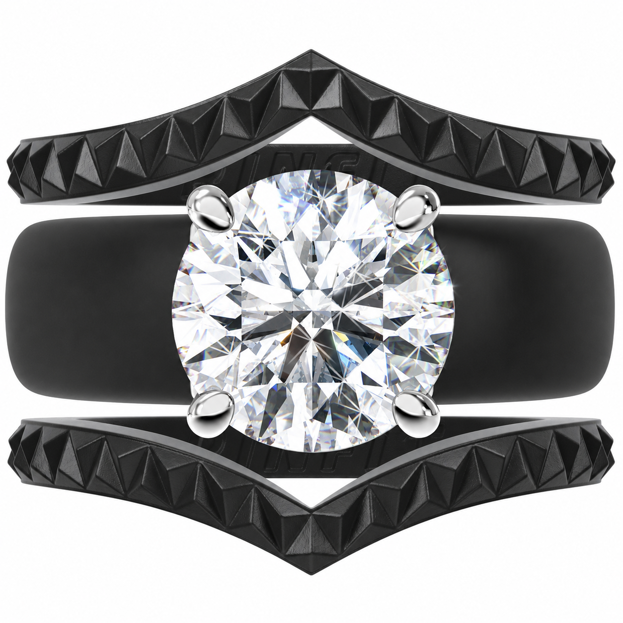 Silicone Ring Stackable Set – 7mm Round Solitaire CZ | Patented Design - GlowStone Collection