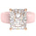 Silicone Ring – 10×8 mm Emerald Cut CZ | Patented Design - GlowStone Collection