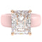 Silicone Ring – 10×8 mm Emerald Cut CZ | Patented Design - GlowStone Collection