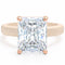 Rinfit Thin Silicone Ring – 10×8 mm Emerald Cut CZ | Patented Design - GlowStone Collection