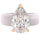 Silicone Ring – 8×12 mm Pear Cut CZ | Patent-Pending Design - GlowStone Collection