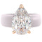 Silicone Ring – 8×12 mm Pear Cut CZ | Patent-Pending Design - GlowStone Collection