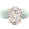 Silicone Ring – 11×8 mm Oval Cut CZ | Patented Design - GlowStone Collection