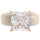 Silicone Ring – 8×8 mm Princess Cut CZ | Patented Design - GlowStone Collection