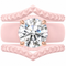 Silicone Ring Stackable Set – 7mm Round Solitaire CZ | Patented Design - GlowStone Collection