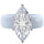 Silicone Ring – 14×7 mm Marquise Cut CZ | Patent-Pending Design - GlowStone Collection