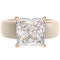 Silicone Ring – 8×8 mm Princess Cut CZ | Patented Design - GlowStone Collection