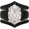 Silicone Ring Stackable Set – 11×8 mm Oval Cut CZ | Patented Design - GlowStone Collection
