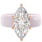 Silicone Ring – 14×7 mm Marquise Cut CZ | Patent-Pending Design - GlowStone Collection