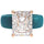 Silicone Ring – 10×8 mm Emerald Cut CZ | Patented Design - GlowStone Collection