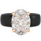 Silicone Ring – 11×8 mm Oval Cut CZ | Patented Design - GlowStone Collection