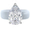 Silicone Ring – 8×12 mm Pear Cut CZ | Patent-Pending Design - GlowStone Collection