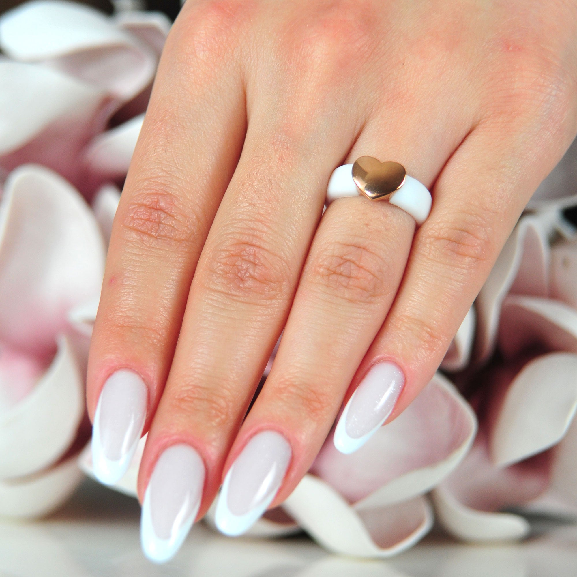 Heart Collection - Women's Silicone Rings with Metal - Patent Design