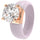 Silicone Ring – 7mm Round Solitaire CZ | Patented Design - GlowStone Collection by Rinfit