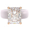 Silicone Ring – 10×8 mm Emerald Cut CZ | Patented Design - GlowStone Collection