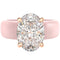Silicone Ring – 11×8 mm Oval Cut CZ | Patented Design - GlowStone Collection