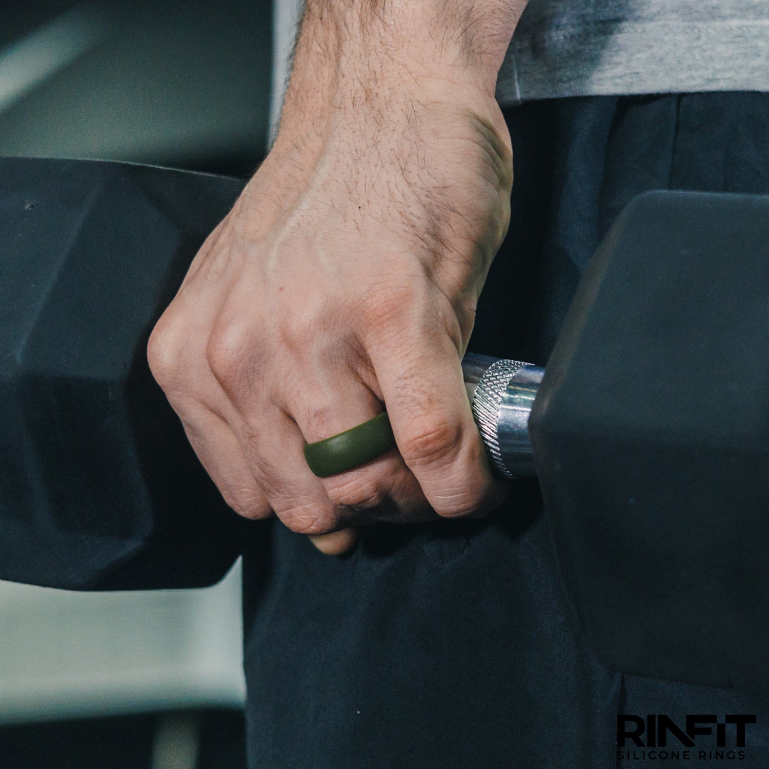 GIFT RING Inner Step Edge Collection - Silicone Ring for Men. Patent Pending