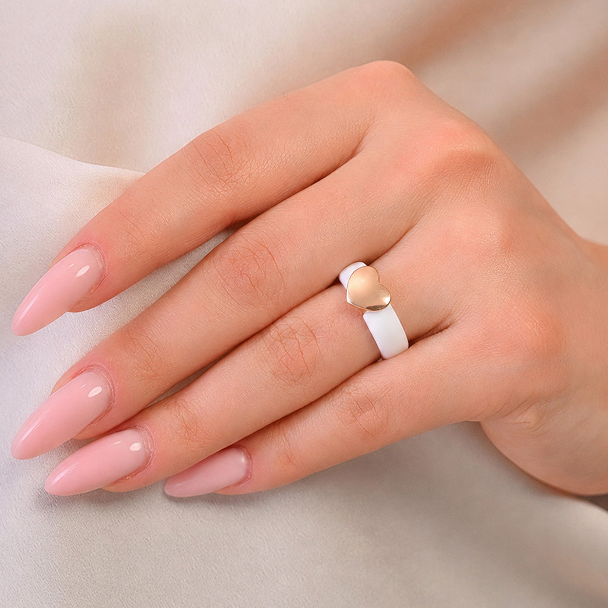 Heart Collection - Women's Silicone Rings with Metal - Patent Design