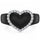 Heart with Metal Frame & CZ Stones - Women's Silicone Rings- Patented Design