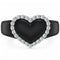 Heart with Metal Frame & CZ Stones - Women's Silicone Rings- Patented Design