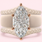 Silicone Ring Stackable Set – 14×7 mm Marquise Cut CZ | Patent-Pending Design - GlowStone Collection