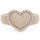 Heart with Metal Frame & CZ Stones - Women's Silicone Rings- Patented Design