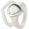 Rinfit Silicone Wedding Rings for Women - Metal Framed with Stackable Collection