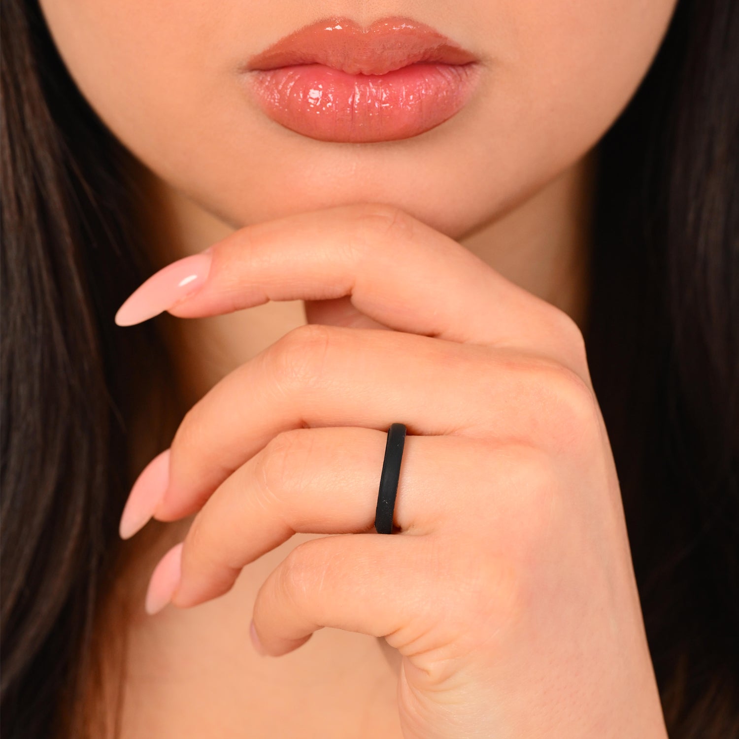 Stackable Thin Silicone Wedding Ring for Women by Rinfit