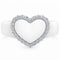 Heart with Metal Frame & CZ Stones - Women's Silicone Rings- Patented Design