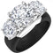 Rinfit Silicone Ring with Three Round CZ Stones - Patented