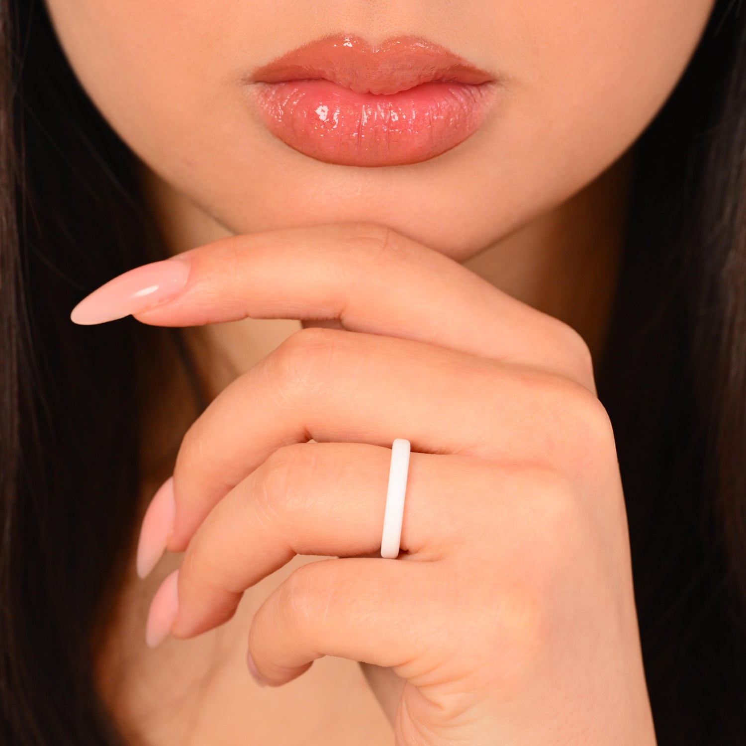 Stackable Thin Silicone Wedding Ring for Women by Rinfit
