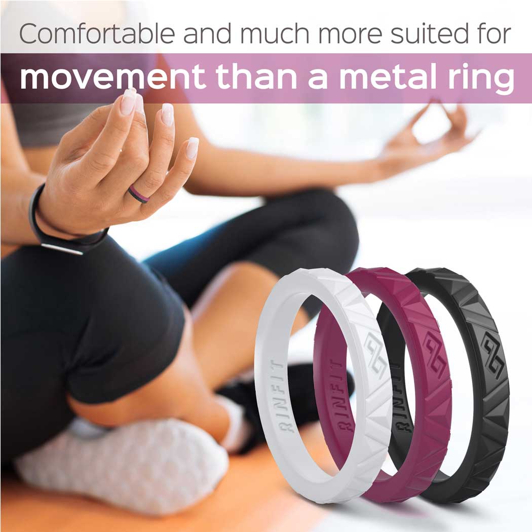 Women's Infinity Silicone Stackable Rings