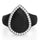 Oversize Pear Silicone Ring with Metal Frame & Stones by Rinfit