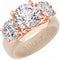 Rinfit Silicone Ring with Three Round CZ Stones - Patented