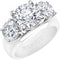 Rinfit Silicone Ring with Three Round CZ Stones - Patented