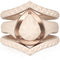 Rinfit Silicone Rings for Women - Metal-Framed with 2 Stackable Rings - Silicone Diamond Rings Wedding Bands Women