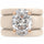 Oval Cut CZ Silicone Ring Set for Women, 2 Thin Stackable Rings – 11×8 mm Oval Cut CZ | Patented Design - GlowStone Collection