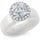 Rinfit Halo Silicone Ring for Women - 7 mm Round Cut CZ | Patented Design