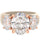 Rinfit Silicone Ring with Three Oval CZ Stones - Patented