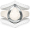 Rinfit Silicone Rings for Women - Metal-Framed with 2 Stackable Rings - Silicone Diamond Rings Wedding Bands Women