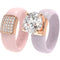 Set Silicone Ring – 7mm Round Solitaire CZ | Patented Design - GlowStone Collection