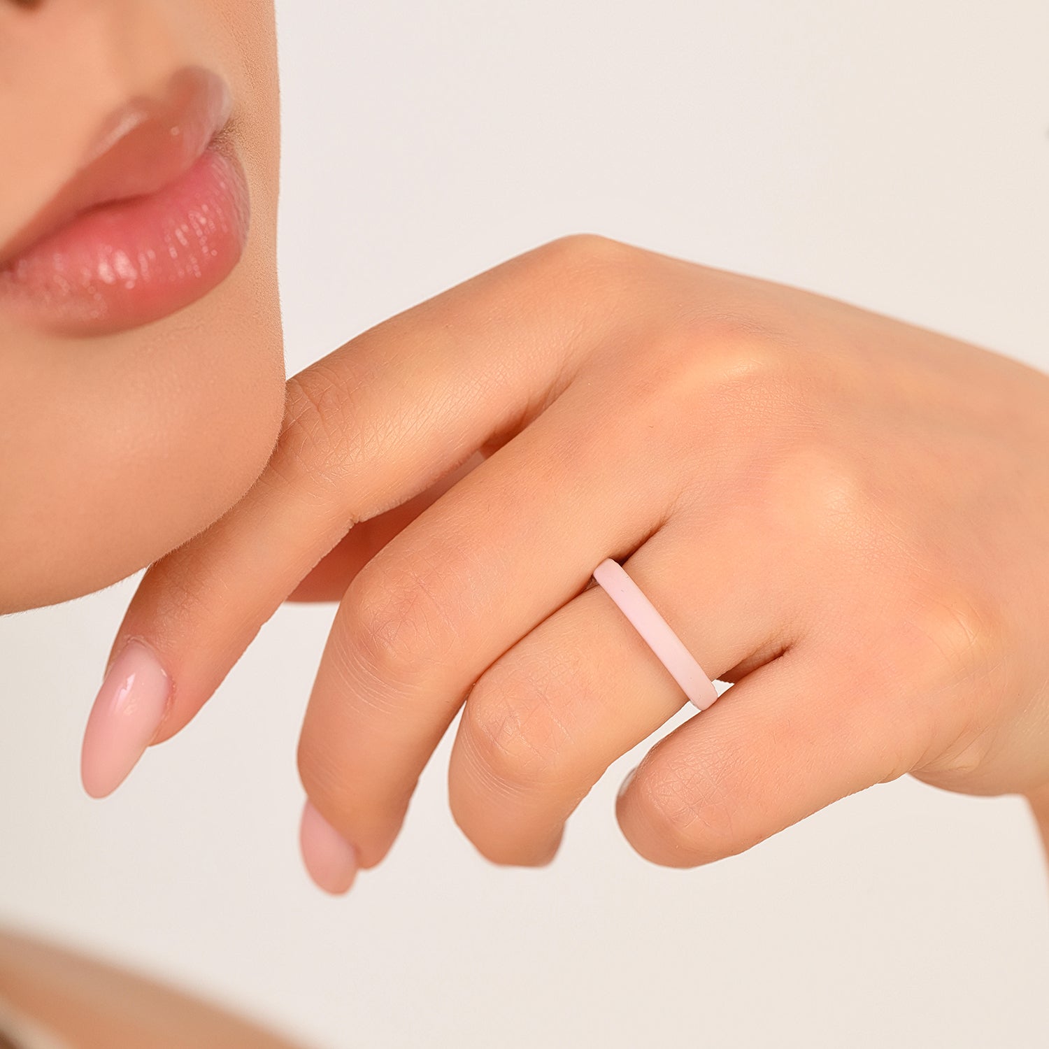 Stackable Thin Silicone Wedding Ring for Women by Rinfit