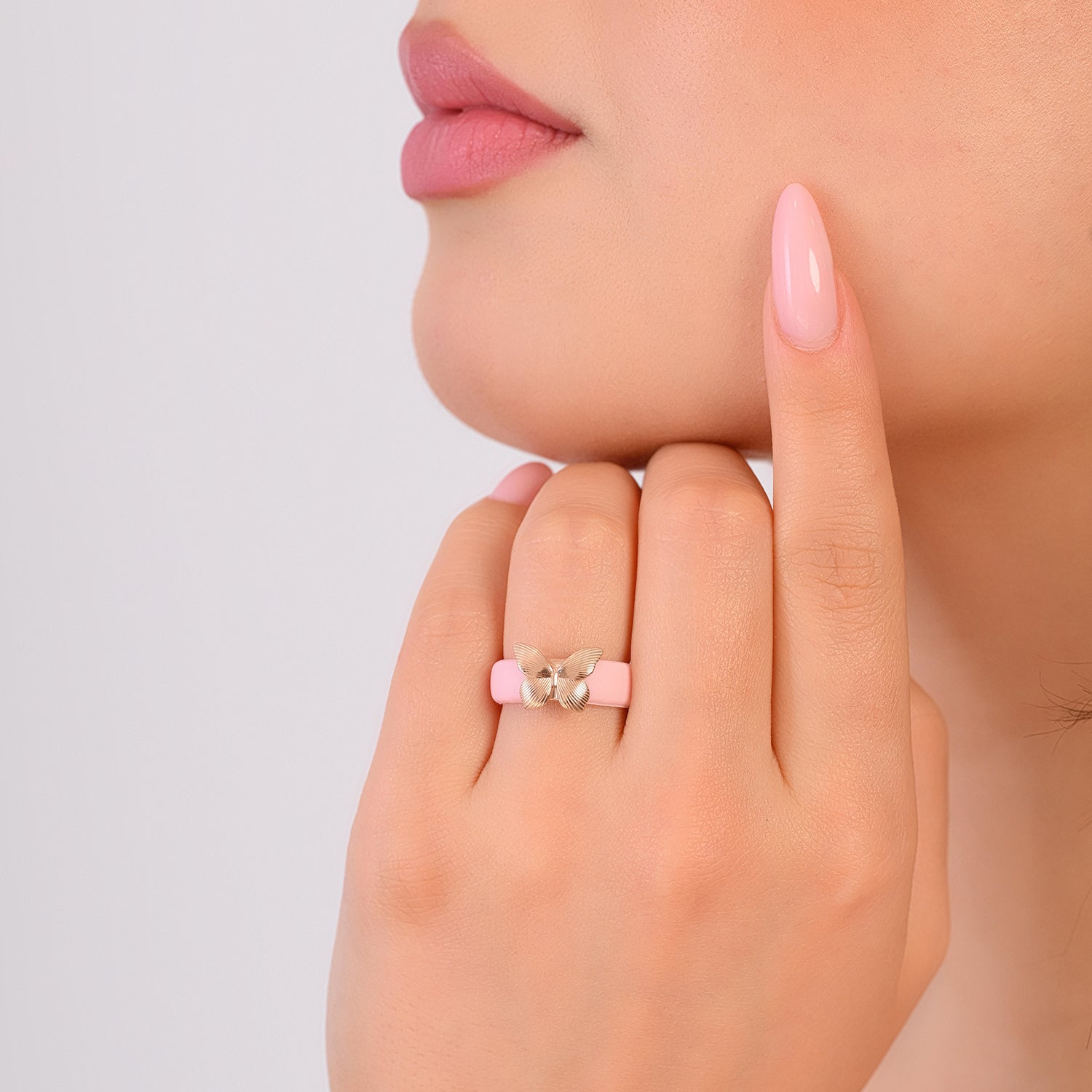 Butterfly Collection - Women's Silicone Rings with Stainless Steel Butterfly - Patent Pending