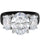 Rinfit Silicone Ring with Three Oval CZ Stones - Patented