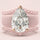 Women's Silicone Rings Stackable Set - 8×12 mm Pear Cut CZ  Set| Patent-Pending Design - GlowStone Collection
