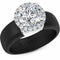 Rinfit Halo Silicone Ring for Women - 7 mm Round Cut CZ | Patented Design
