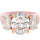 Rinfit Silicone Ring with Three Oval CZ Stones - Patented