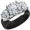 Rinfit Silicone Ring with Three Round CZ Stones - Patented